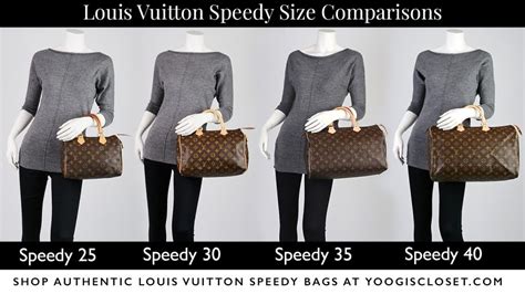 speedy louis vuitton sizes